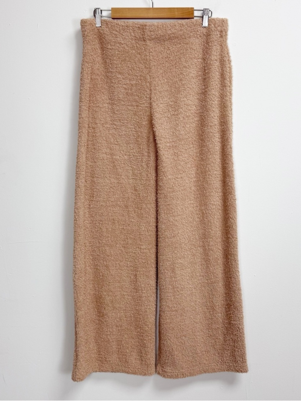 Serra Fuzzy Soft Fleece Lounge PJ Set Womens Large Tan Teddybear Cozy - Picture 9 of 15